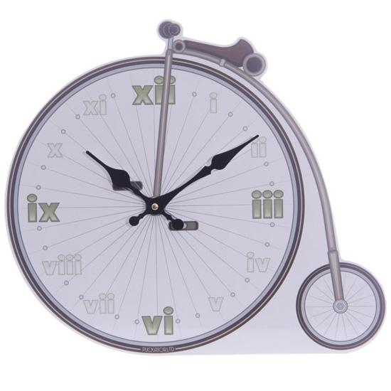 PENNY FARTHING RETRO RIDES BICYCLE SHAPED PICTURE CLOCK 