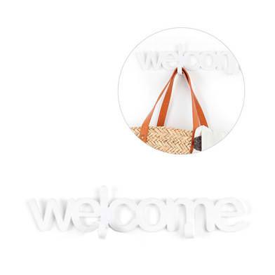 WALL HANGER WELCOME WHITE 