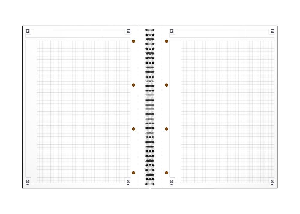 Sveska Oxford International Twin-Wire A4+ OXFORD kvadratići 