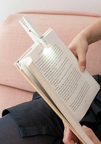 Lampica za čitanje CLOTHESPIN Bela 