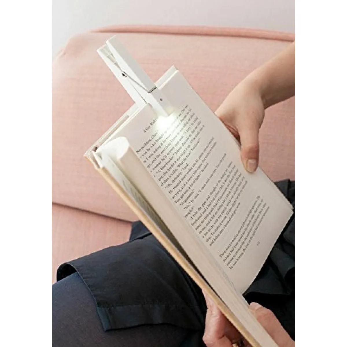 Lampica za čitanje CLOTHESPIN Bela 