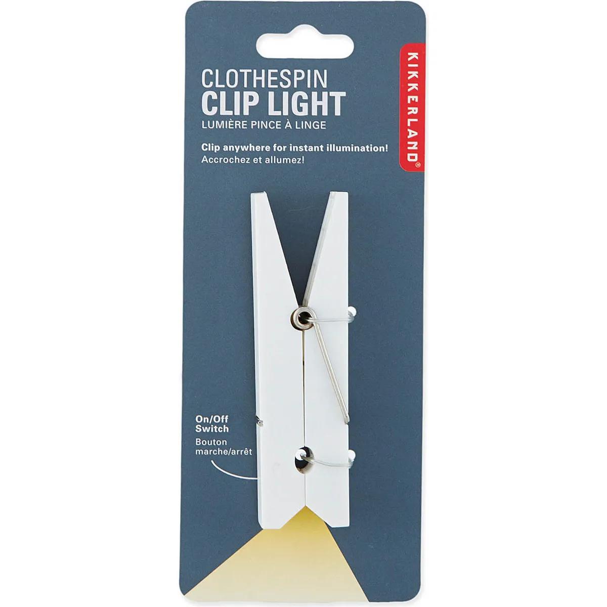 Lampica za čitanje CLOTHESPIN Bela 