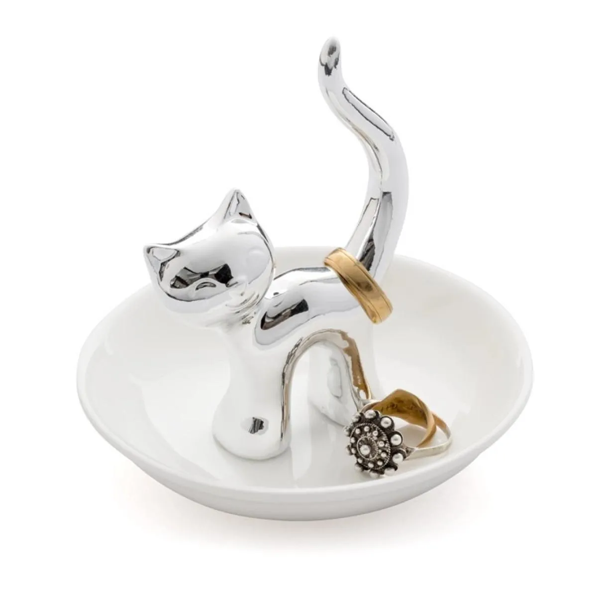 Posuda za nakit GATTO SILVER 10x10cm 