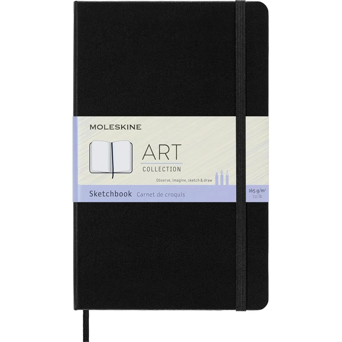 Planer 14x21cm ART MOLESKINE Sketchbook džepni, crni, 100 praznih listova 