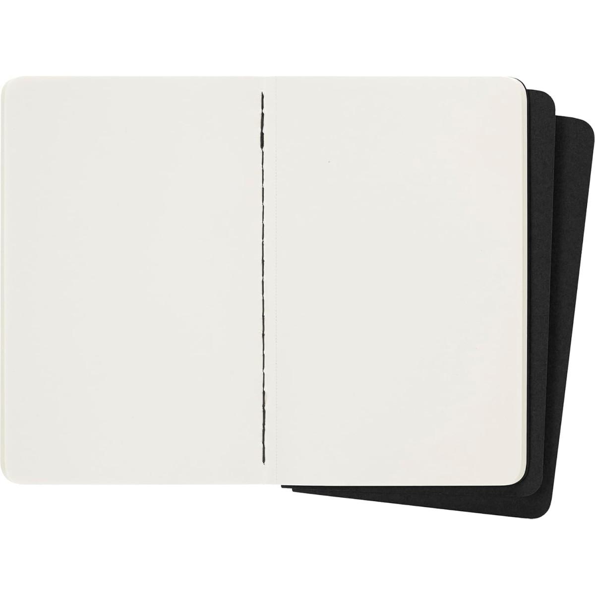 Set od 3 notesa 9x14cm MOLESKINE BLACK - 120 praznih listova 