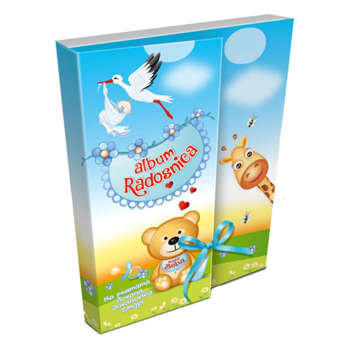 DEČACI RADOSNICA ALBUM OMOT SA VEZICOM + KESA 