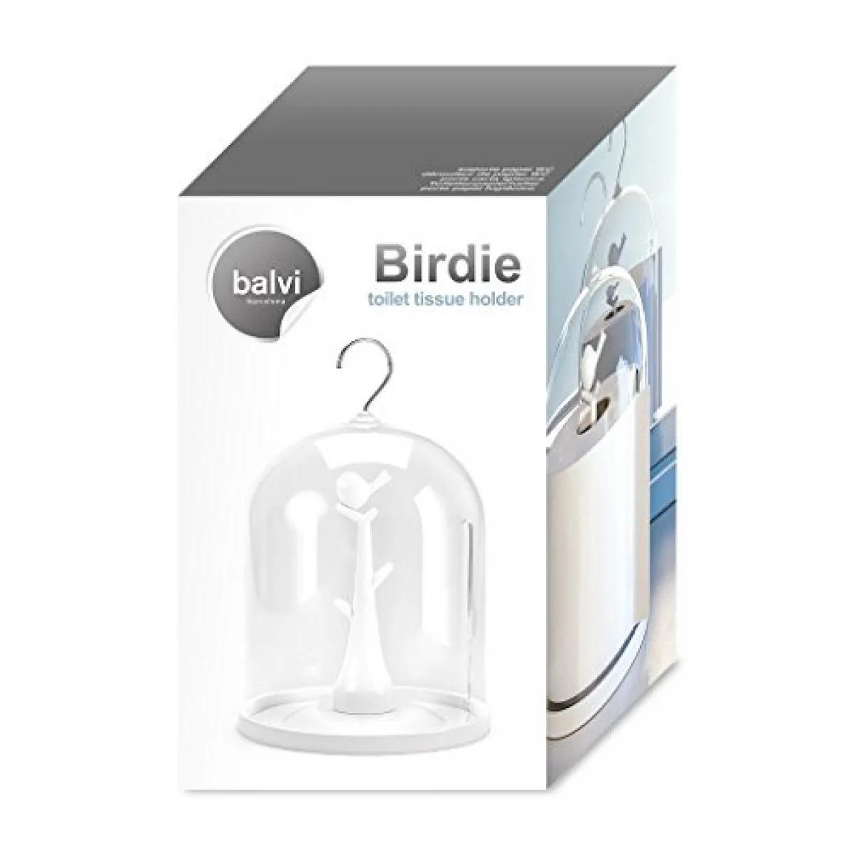 Držač za Papir TOILET TISSUE HOLDER BIRDIE WHITE 