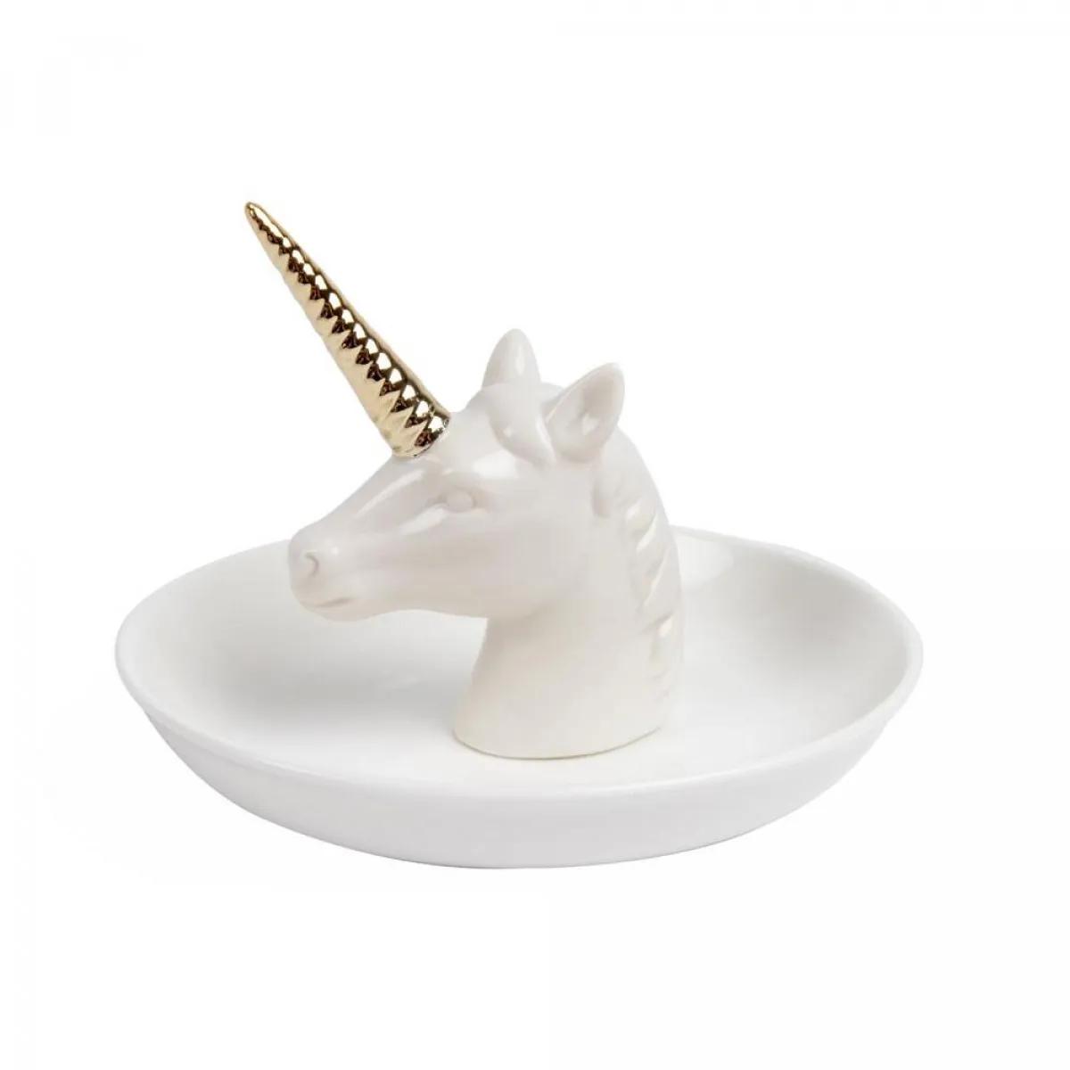 Stalak za Nakit RING HOLDER UNICORN XL WHITE CERAMIC 
