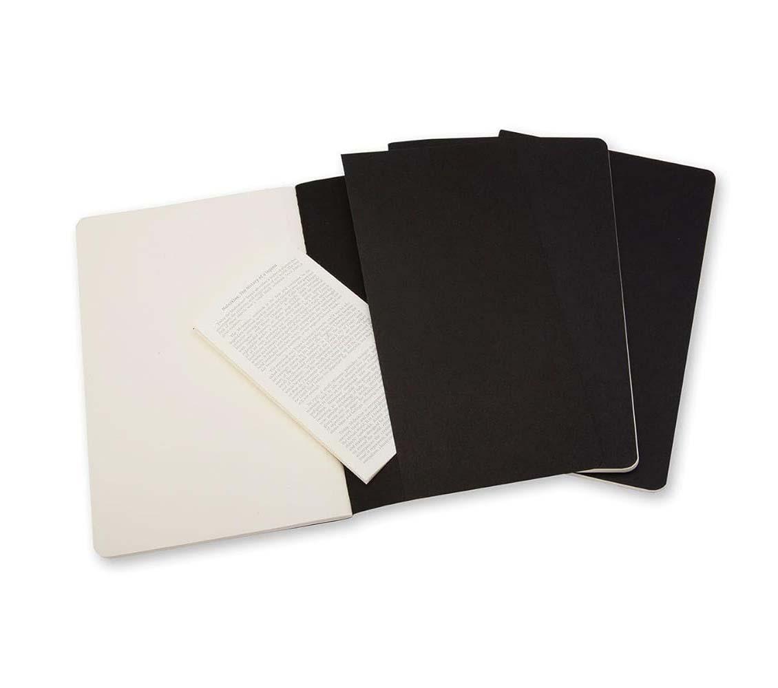 Set A5 notesa MOLESKINE BLACK - prazni listovi 