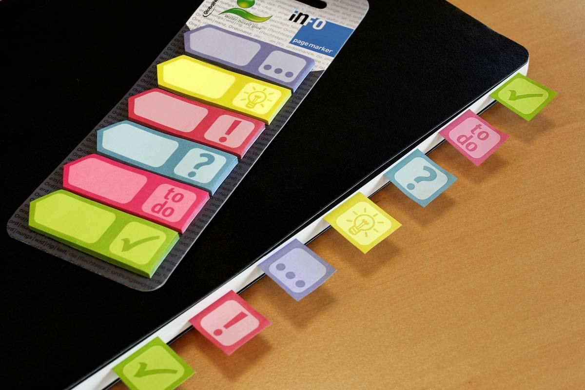 Obeleživač stranica sa piktogramima 