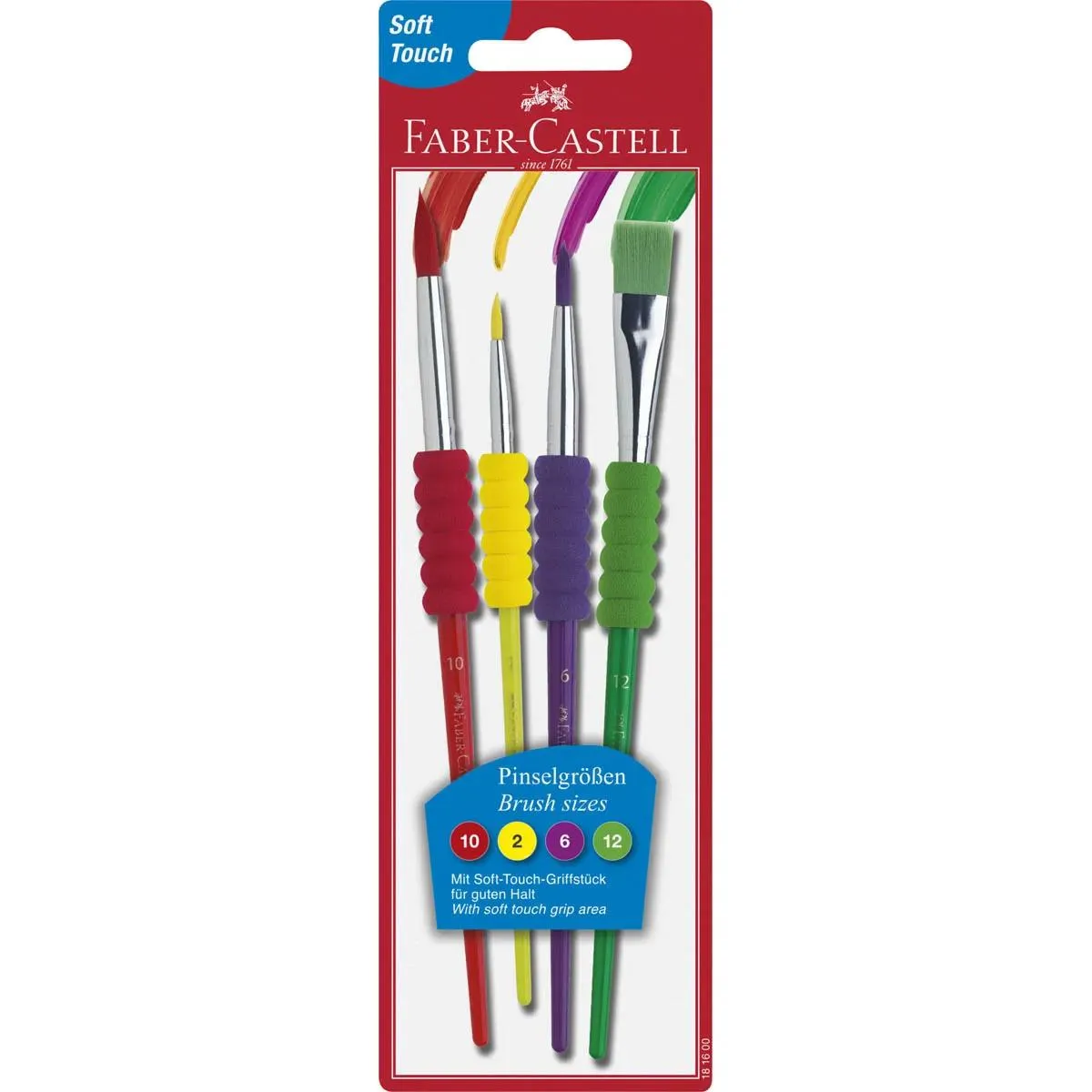 FABER CASTEL četkice SOFT GRIP SET 1/4 
