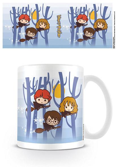 HARRY POTTER KAWAII HARRY RON HERMIONE FLYING Coffee Mug 