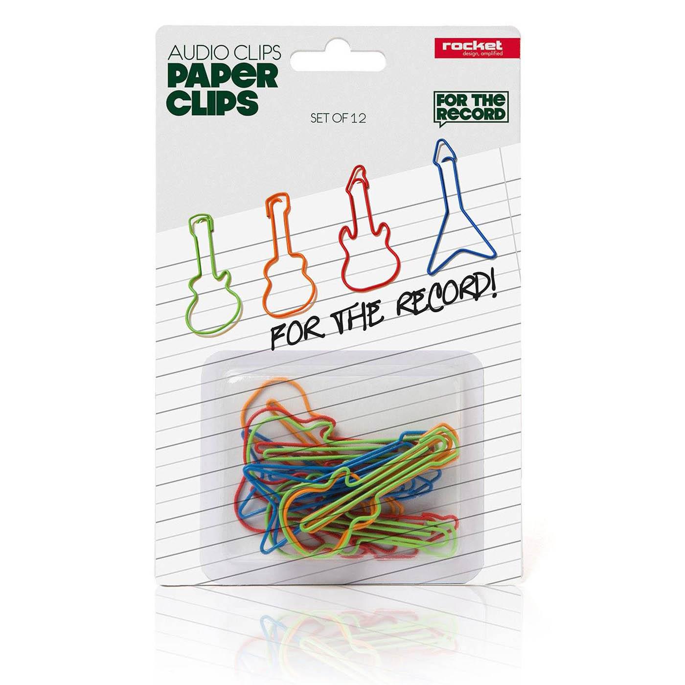 Spajalice za papir AUDIOCLIPS 