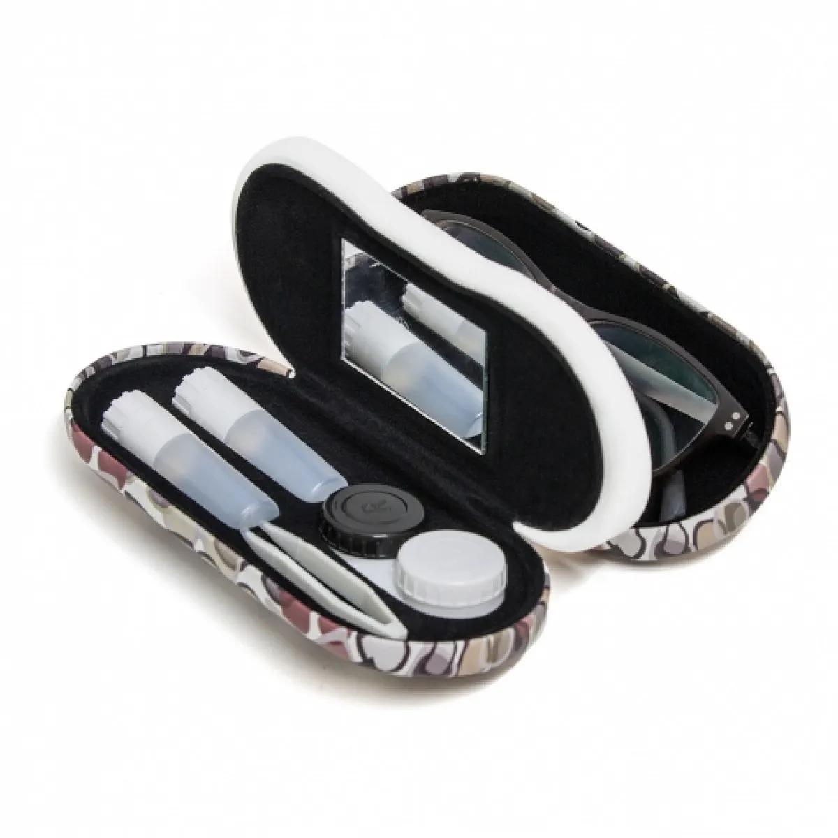 Etui EYEGLASSES  CONTACT LENS CASE TWIN WHITE 
