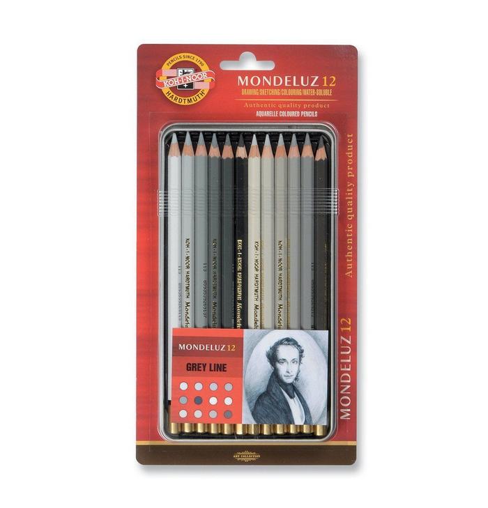 AKVAREL DRVENA BOJA 1/12 MONDELUZ GRAY LINE 3722 