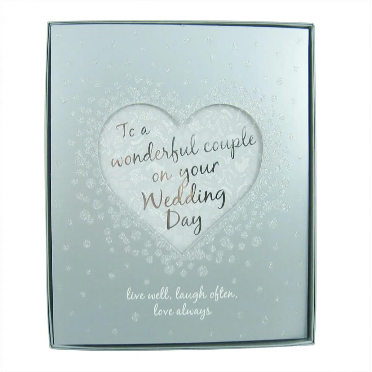 Čestitka za venčanje u ukrasnoj kutiji EVERYDAY WEDDING 25x20 cm 