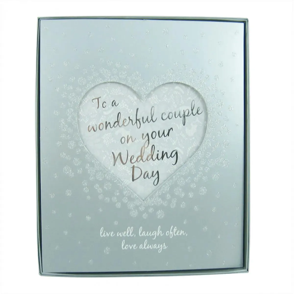 Čestitka za venčanje u ukrasnoj kutiji EVERYDAY WEDDING 25x20 cm 