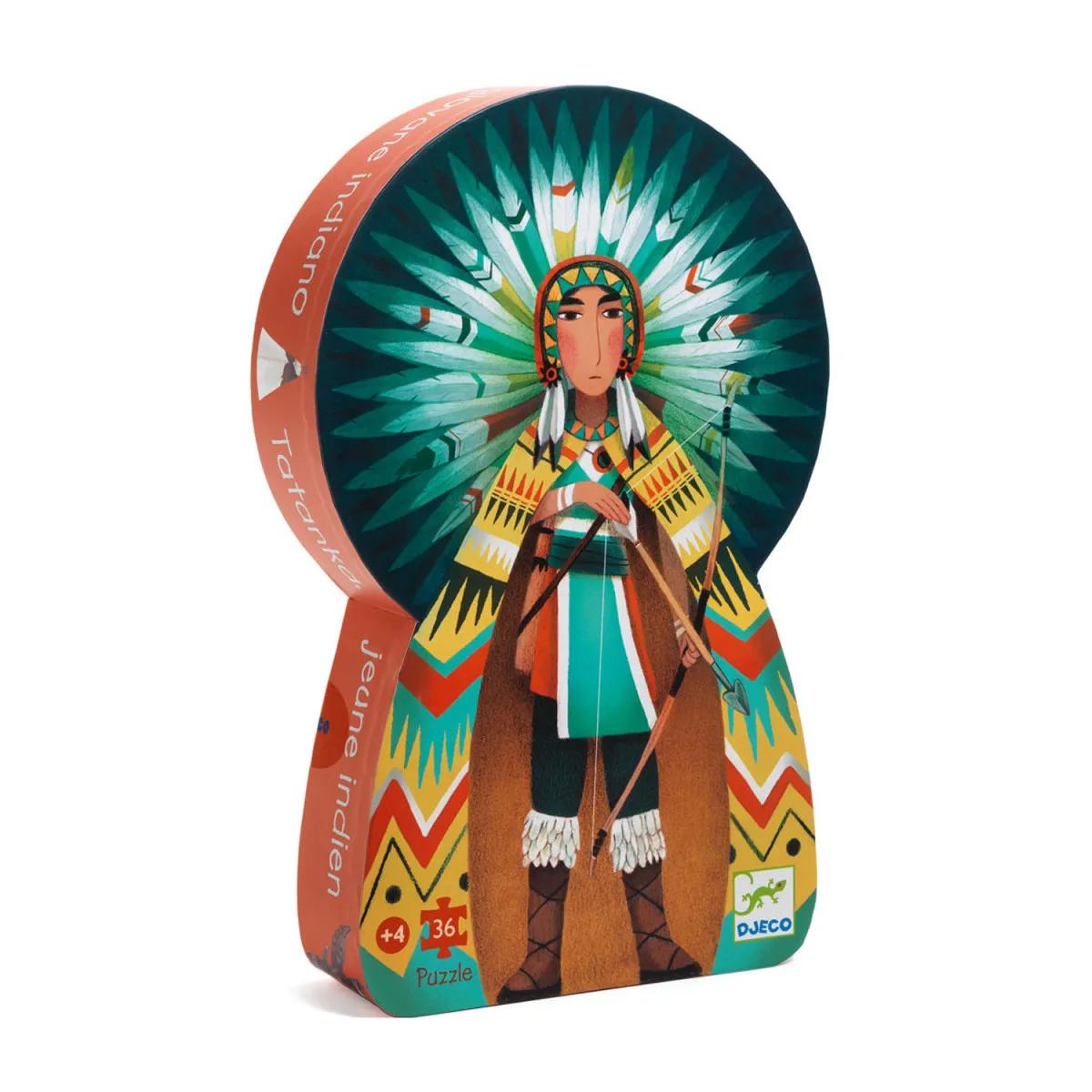 SILHOUETTE PUZZLE Tatanka Young Indian 