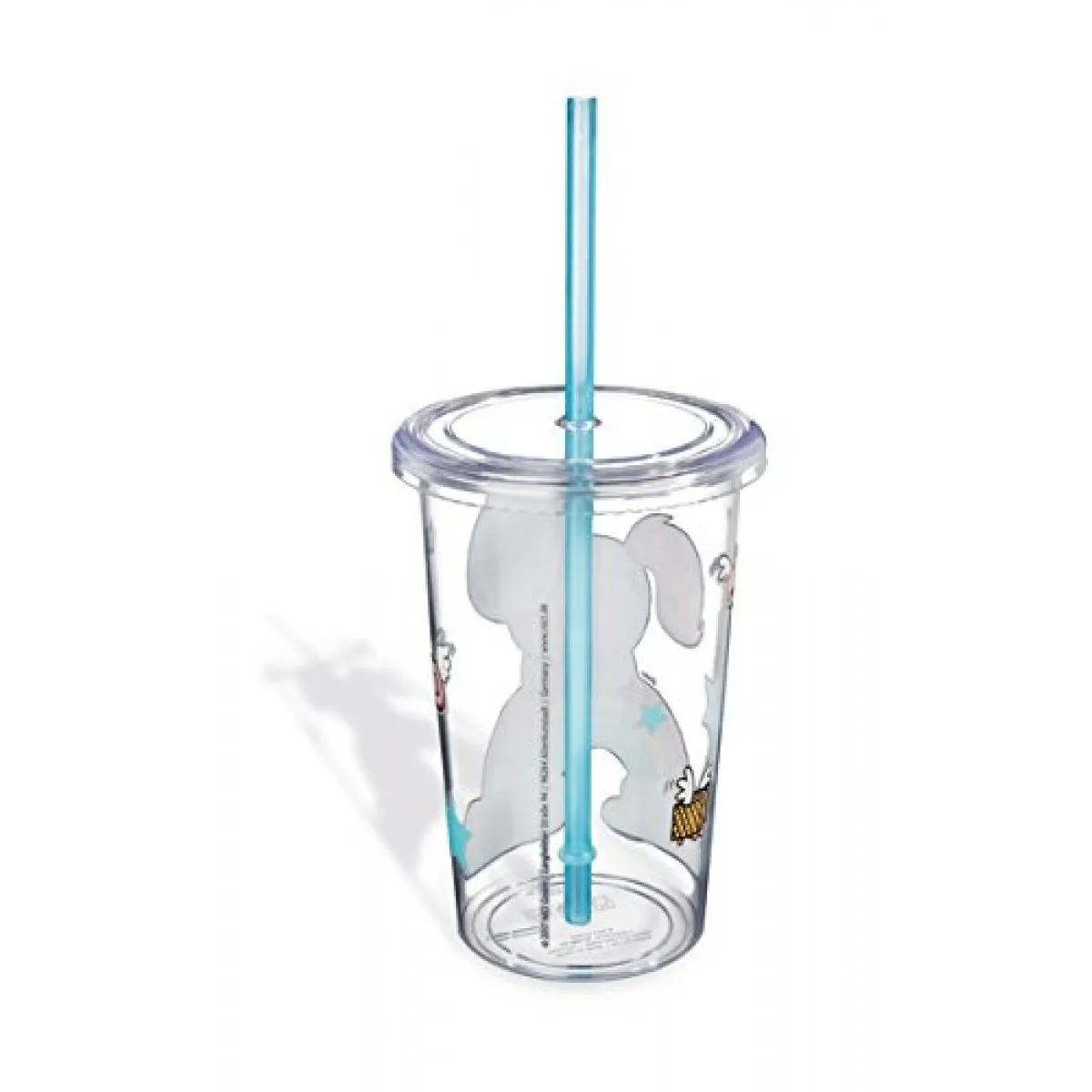 Providna čaša sa poklopcem i slamkom THEODOR AND FRIENDS 