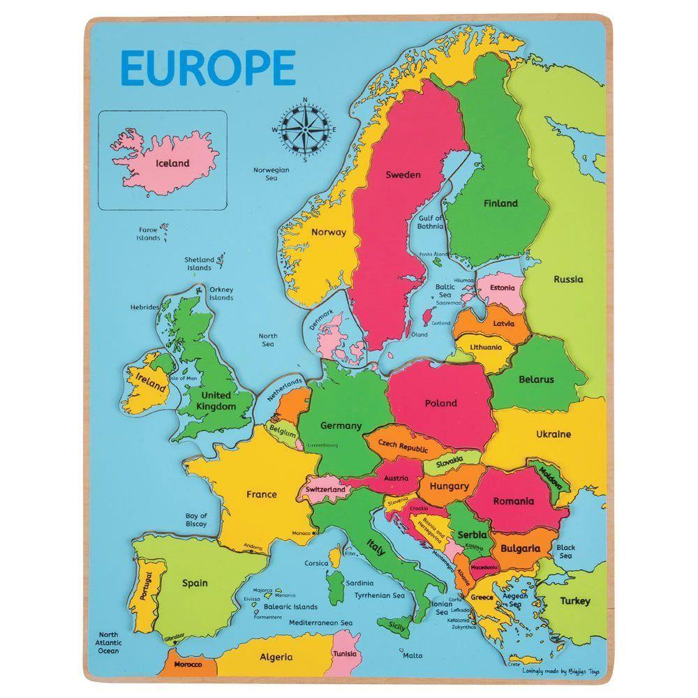 Puzzle za decu EUROPE 
