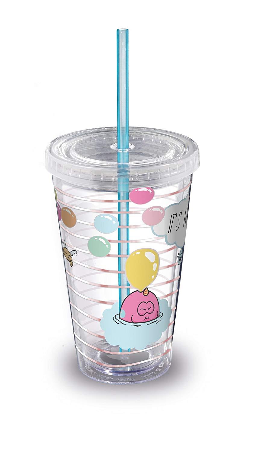 Čaša sa poklopcem i slamkom IT'S MAGIC Theodor and Friends 