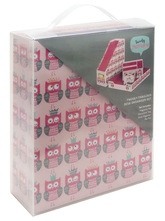 Set kutija za radni sto TWOOLY FABULOUS OWL 