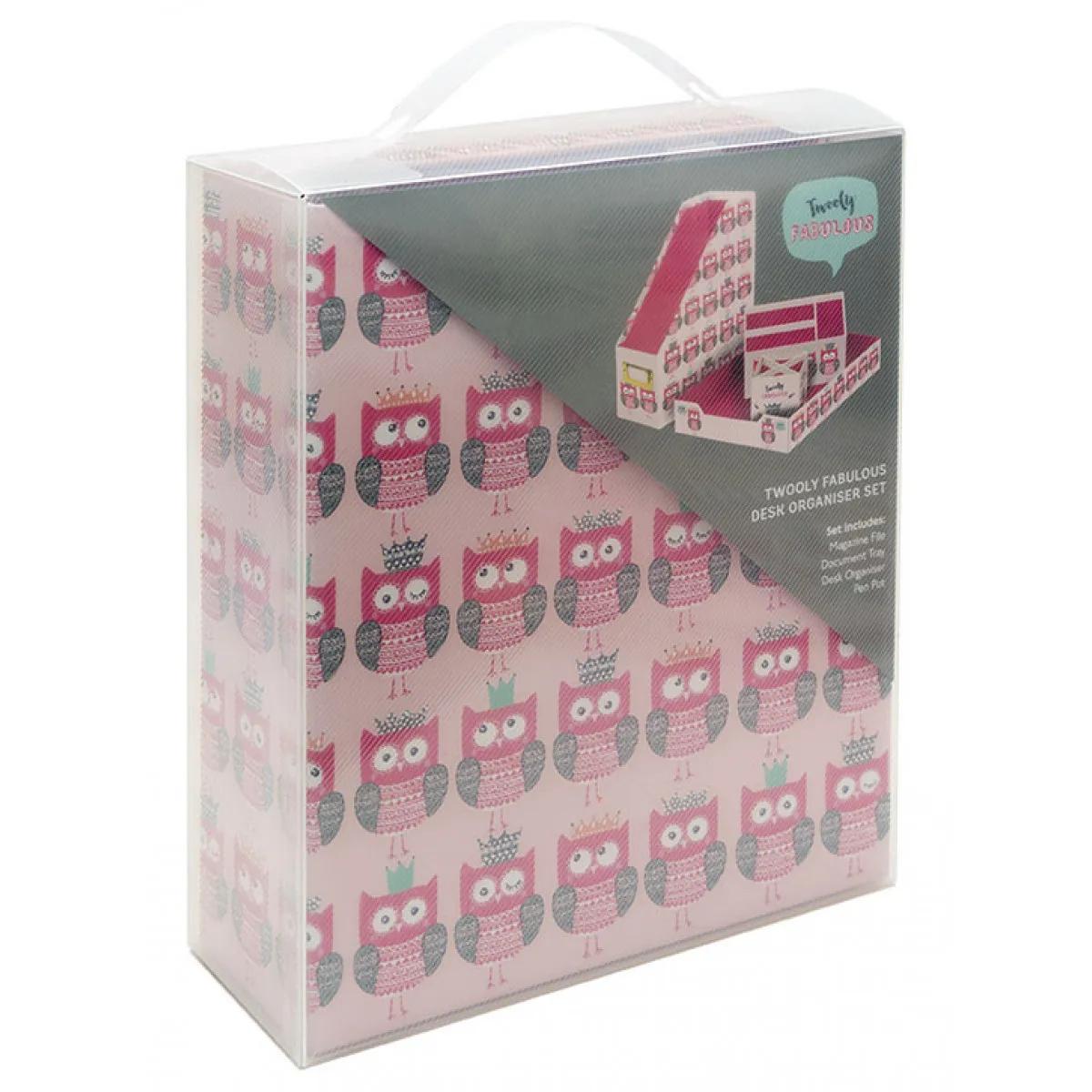 Set kutija za radni sto TWOOLY FABULOUS OWL 