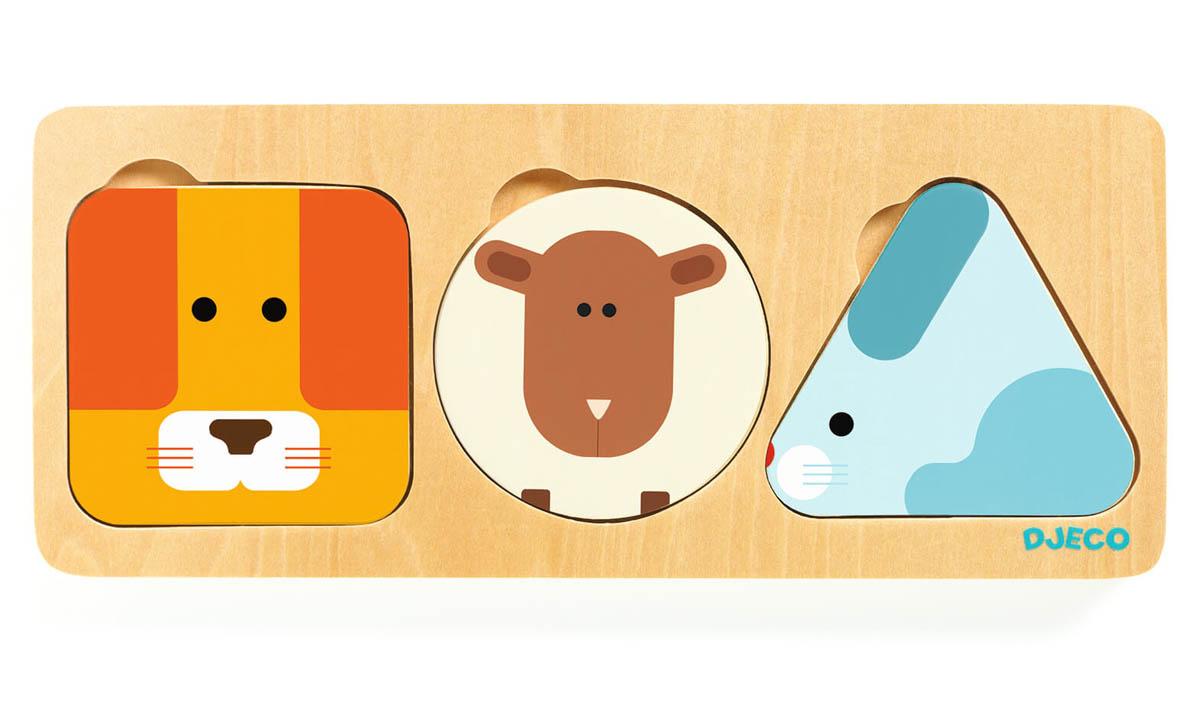 Drvena igračka slagalica ŽIVOTINJE ANIMABASIC 