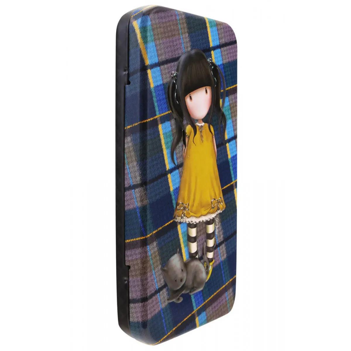 Futrola za olovke metalna GORJUSS TARTAN Ruby (Yellow) 