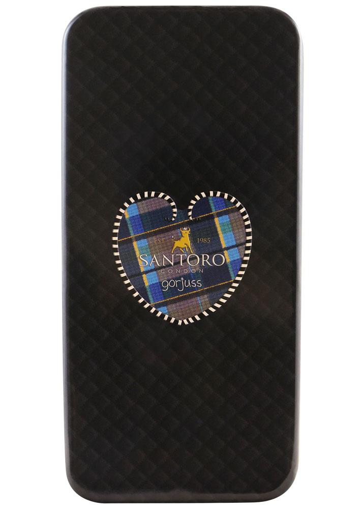 Futrola za olovke metalna GORJUSS TARTAN Ruby (Yellow) 