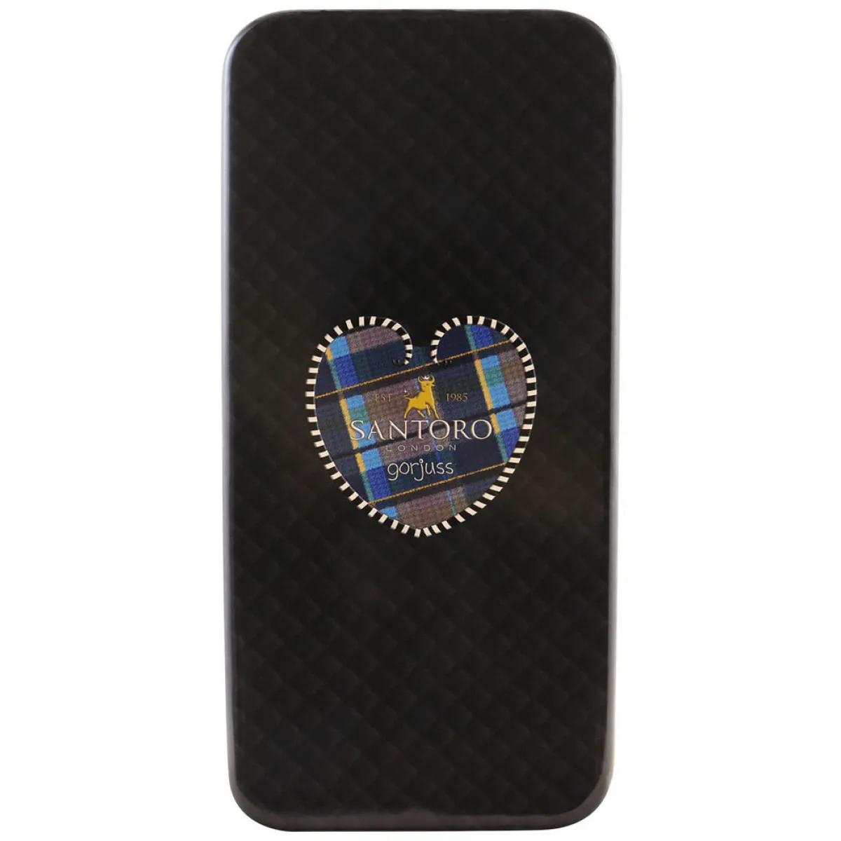 Futrola za olovke metalna GORJUSS TARTAN Ruby (Yellow) 