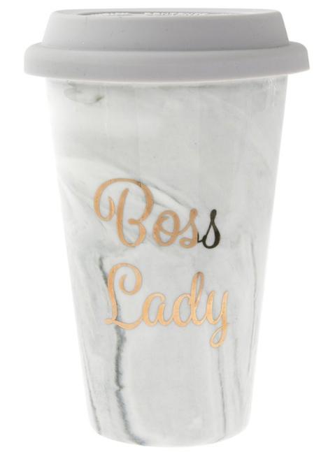 Putna šolja MARBLE GOLD BOSS LADY 