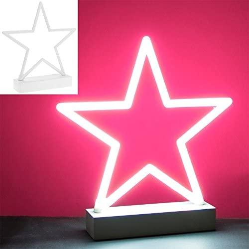 STAR WHITE Neonska lampa 
