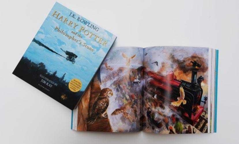 HARRY POTTER PHILOSOPHERS STONE ILLUSTRATED pb 