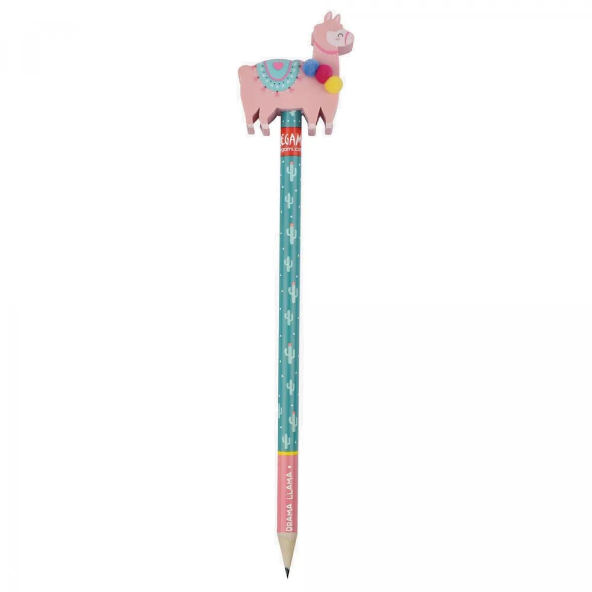 Grafitna olovka sa gumicom NO DRAMA LLAMA Pink 