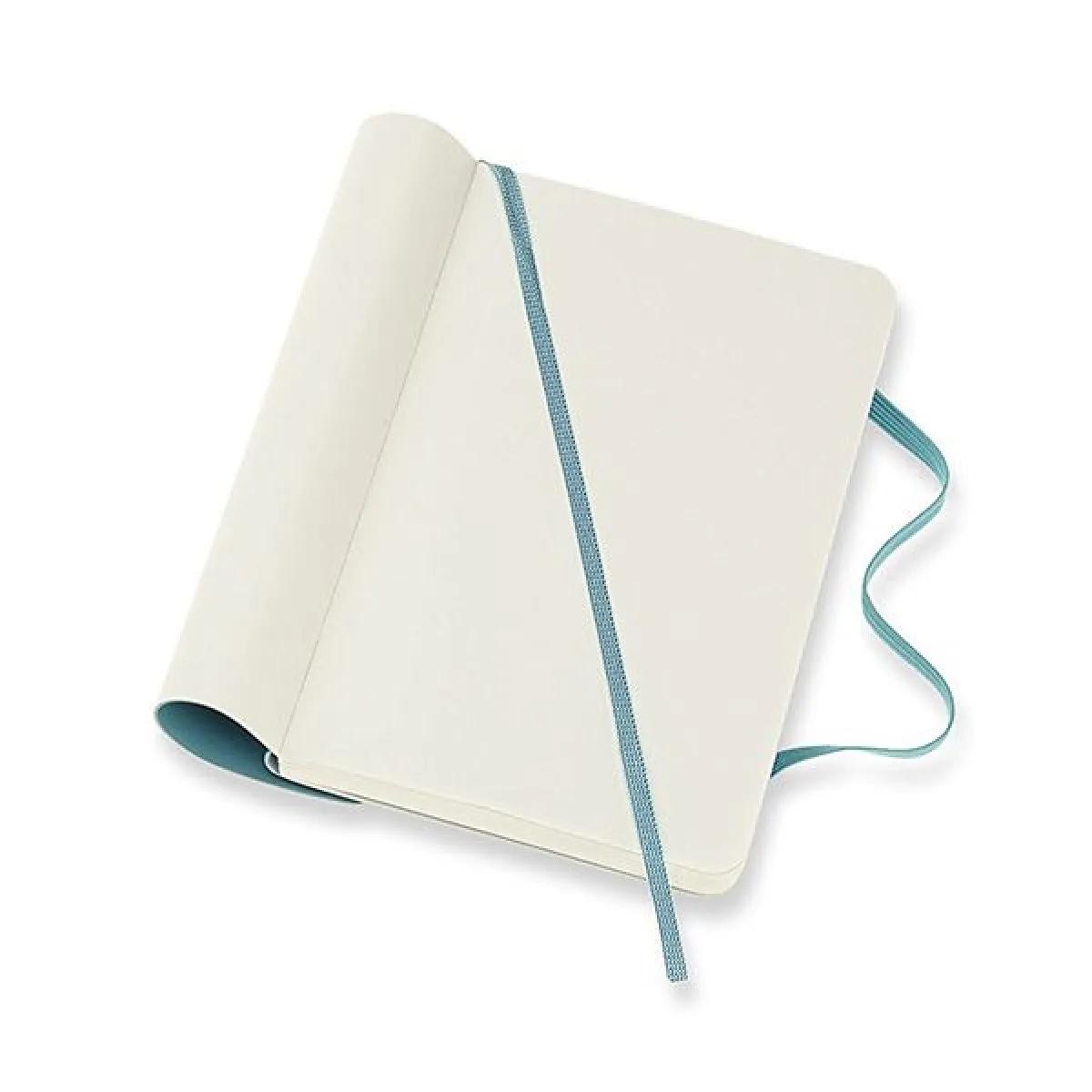 Notes MOLESKINE 9x14 cm Svetlo plava (meke korice, beli listovi) 