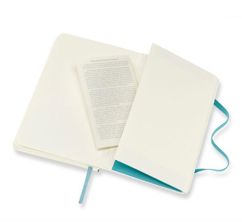 Notes MOLESKINE 9x14 cm Svetlo plava (meke korice, beli listovi) 