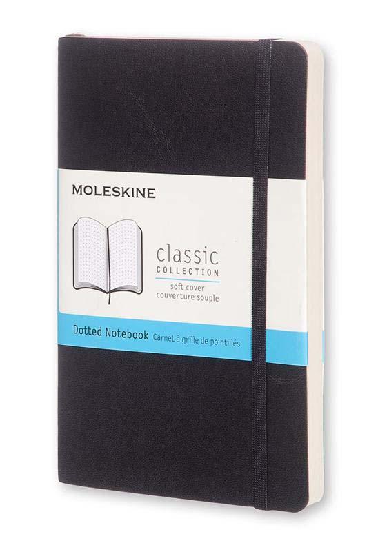 Notes CLASSIC MOLESKINE Softcovers, crni- tačkice 