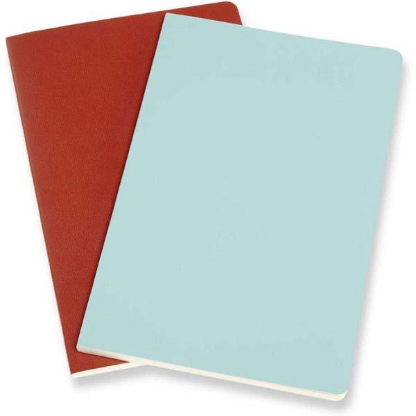 Notes VOLANT MOLESKINE Set od 2, Ruled, narandžasta/plava 