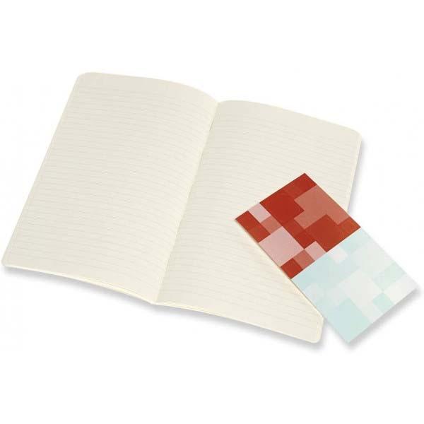 Notes VOLANT MOLESKINE Set od 2, Ruled, narandžasta/plava 