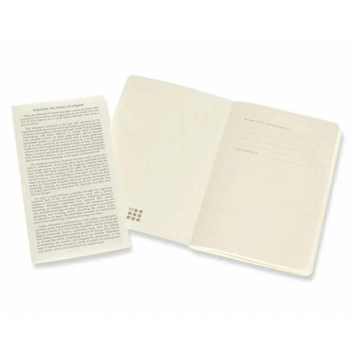 Notes VOLANT MOLESKINE Set od 2, Ruled, plava/žuta 