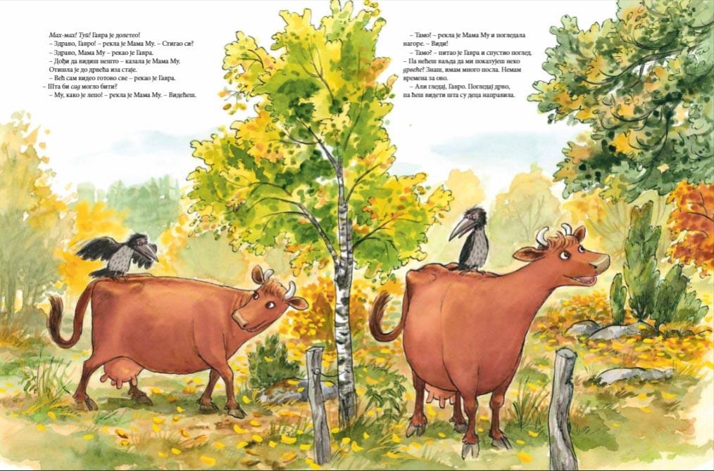 Mama Mu PRAVI KUĆICU NA DRVETU 