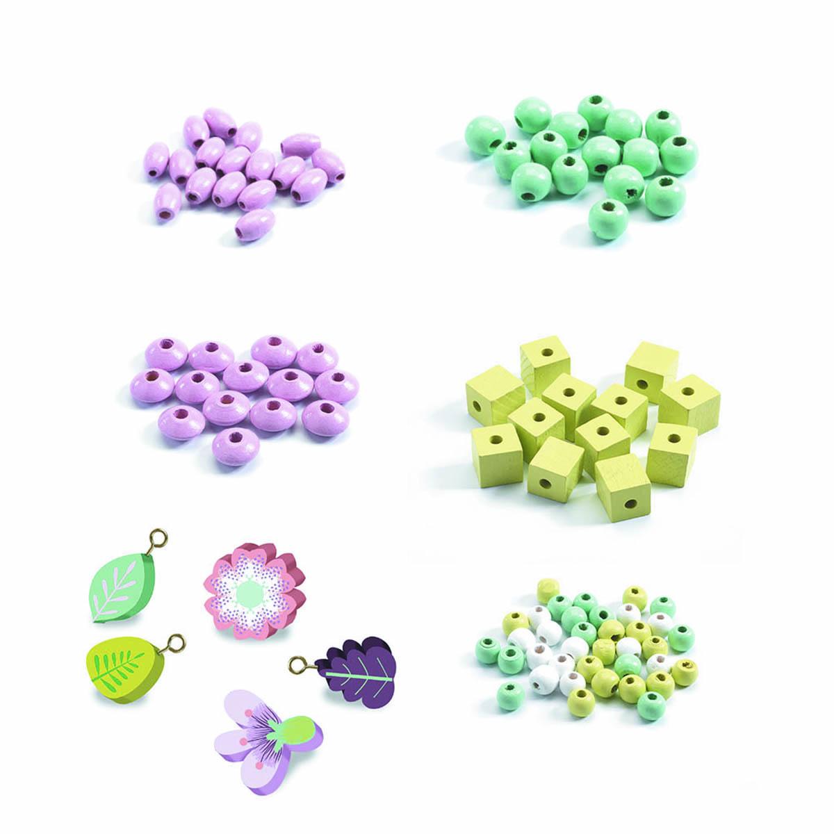 Kreativni set DJECO 450 drvenih perlica 