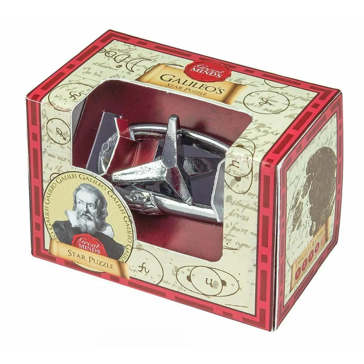 METAL AND WOODEN GALILEOS STAR PUZZLE 