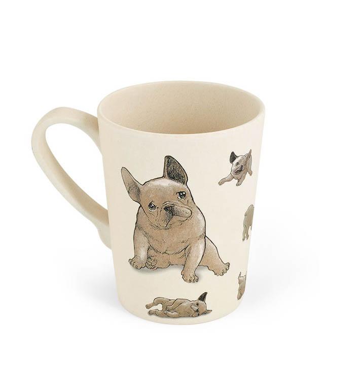 BIGBAMBOO ŠOLJA OD BAMBUSA - FRANCUSKI BULDOG 300 ml 