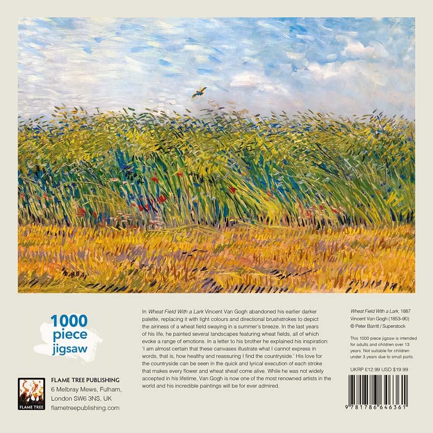 Puzzle VINCENT VAN GOGH Wheat Field with a Lark 1000 