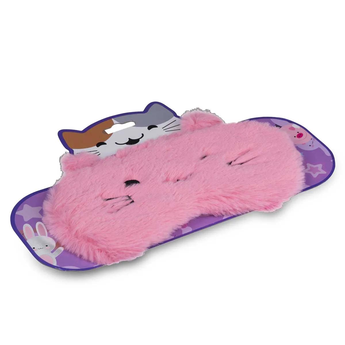 Maska za spavanje FUZZY KITTEN Pink 