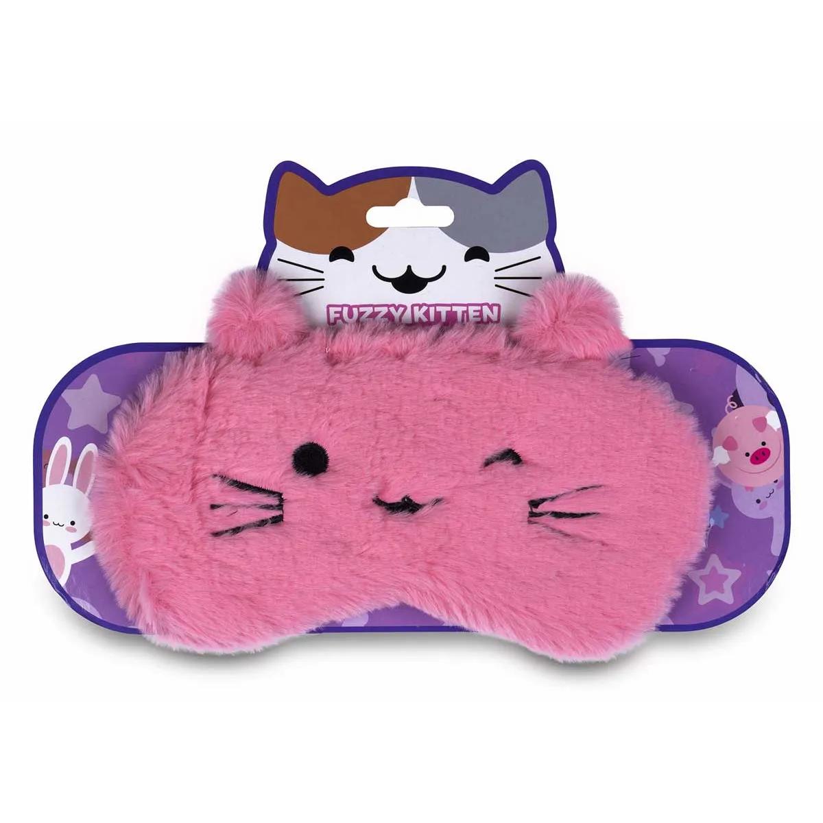 Maska za spavanje FUZZY KITTEN Pink 