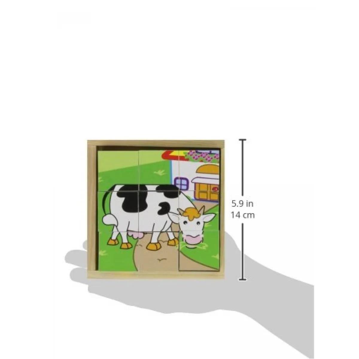 Drvene kocke za igranje DOMAĆE ŽIVOTINJE 