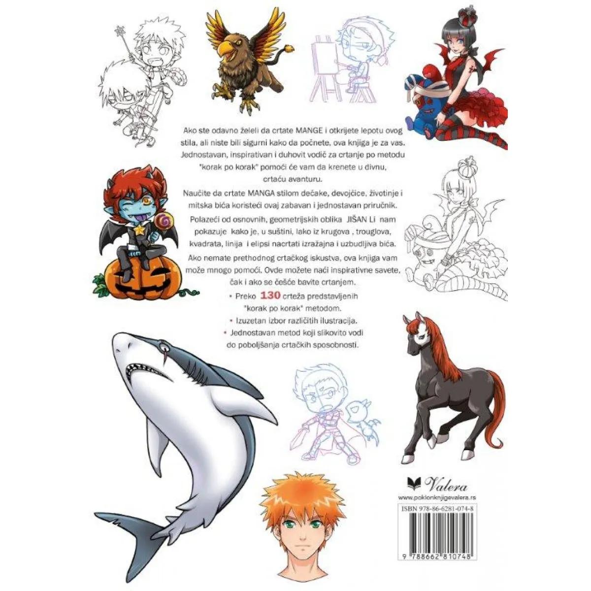 KAKO CRTATI MANGE jednostavnim koracima 